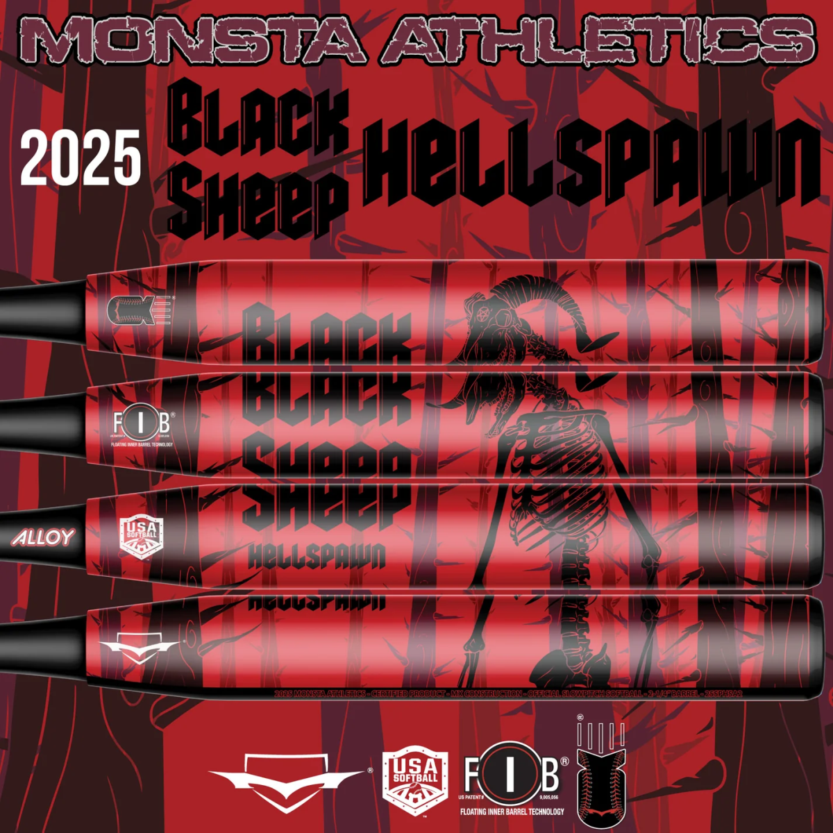 NEUF 2025 Monsta ROSE FOIL MOUTON NOIR M2 5000 poignée en